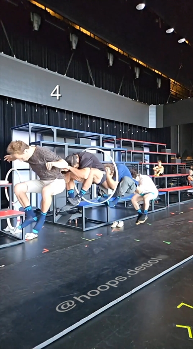 同じフープを複数人で同時に飛んだギネス記録