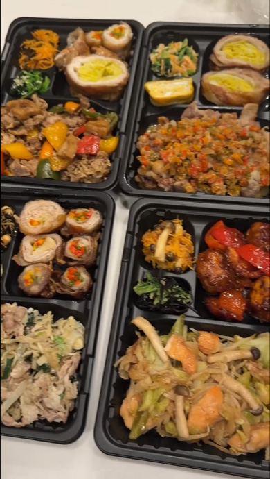 単身赴任の夫に真空パック弁当