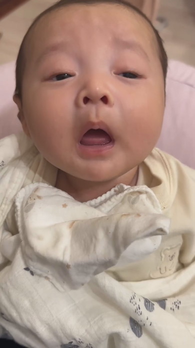 くしゃみ不発だった赤ちゃん