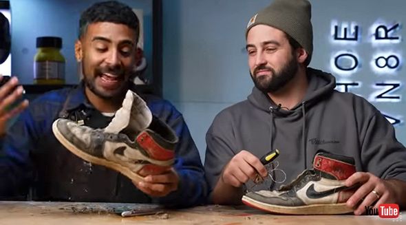 エアジョーダン 修復 スニーカー