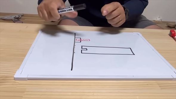 壁から生える棚のDIY