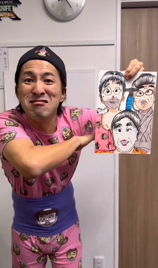 女の子が描く志村けん