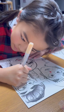 女の子が描く志村けん