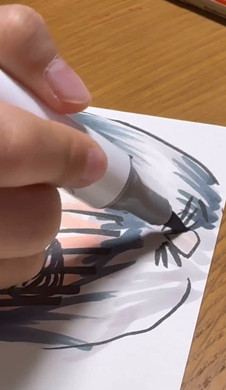 女の子が描く志村けん