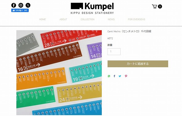 Kumpelのアクリル定規「Centi Me'tro（センチメトロ）」