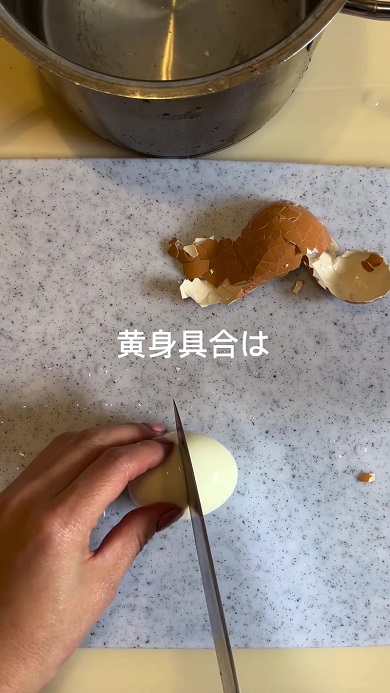 通常よりも短い時間で卵がゆで上がる