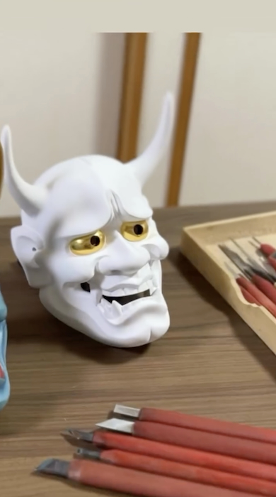 般若面の色付け