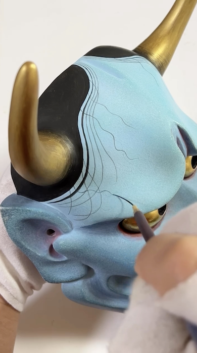 般若面の色付け