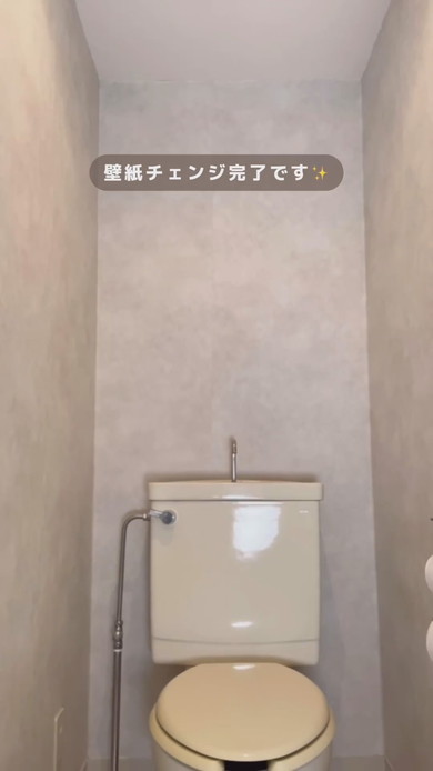 築古物件トイレの壁紙変更