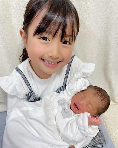 7歳差きょうだいの初対面