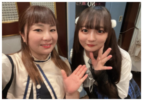 アイドルグループ「Croire Grato」のNs.aoiとアイドルグループ「pipia」しの