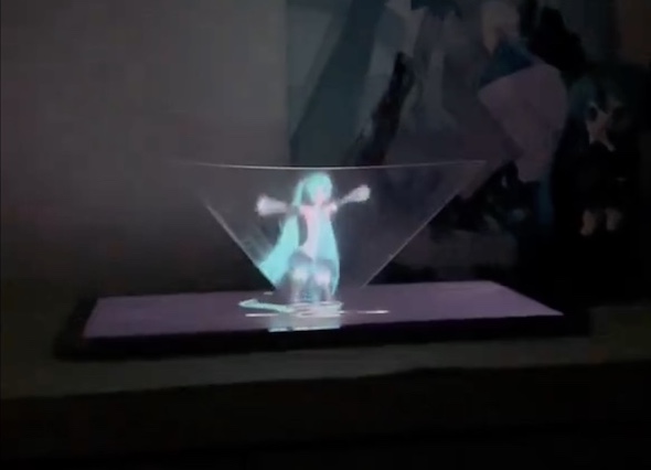 初音ミク 召喚 立体 3D ホログラム