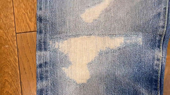 ジーンズの修理・修理後