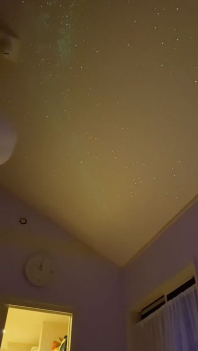 子ども部屋に天の川を作ってみた
