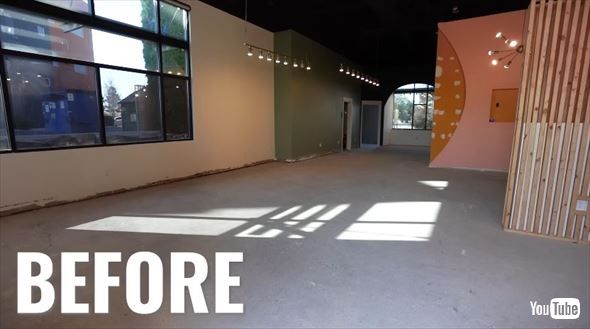 味気ない床が大変身