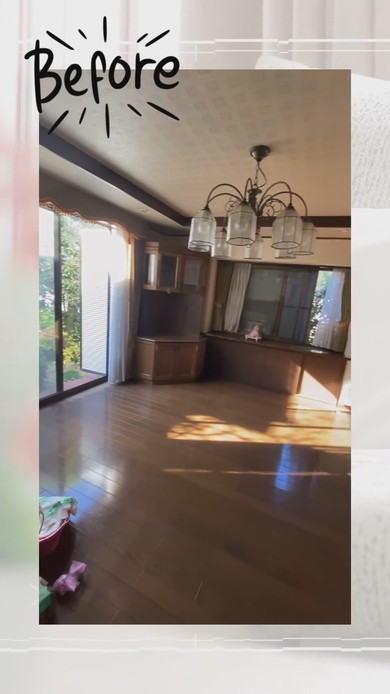 リビングとダイニングの壁を撤去するリフォームのビフォーアフター