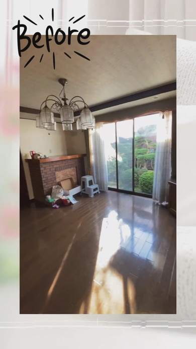 リビングとダイニングの壁を撤去するリフォームのビフォーアフター