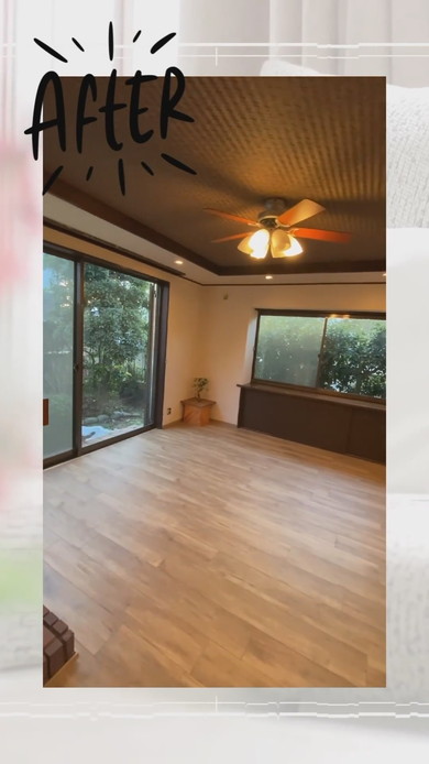 リビングとダイニングの壁を撤去するリフォームのビフォーアフター