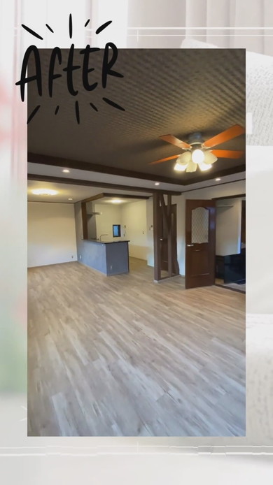 リビングとダイニングの壁を撤去するリフォームのビフォーアフター