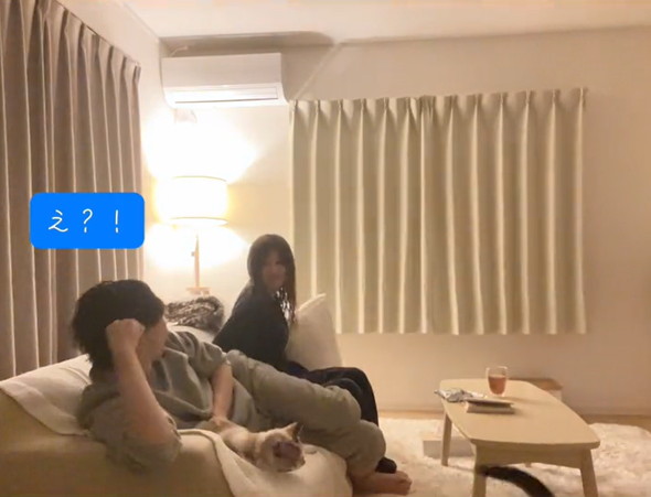 夫に妊娠報告サプライズ