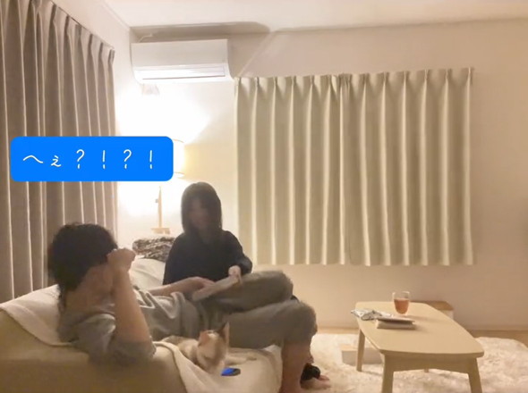 夫に妊娠報告サプライズ