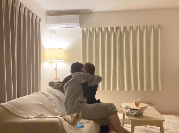 夫に妊娠報告サプライズ