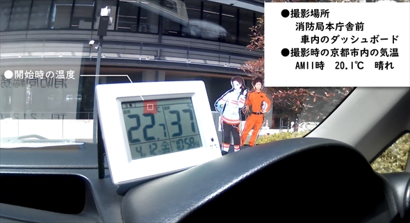 車内温度　熱中症　検証動画　熱駐症