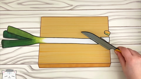 実写とイラストを組み合わせた理想の朝ごはんを作るアニメ