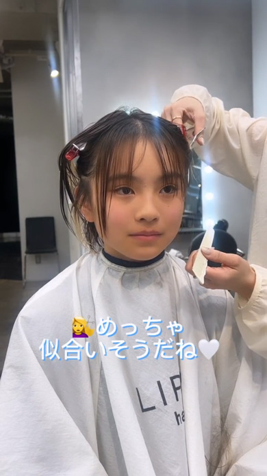 小学生 女子 メンズカット 美容師 ビフォーアフター