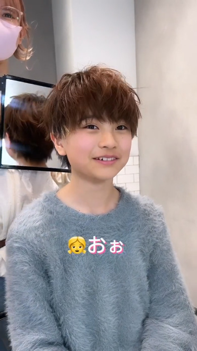 小学生 女子 メンズカット 美容師 ビフォーアフター