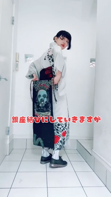 ライブに行く日の着物コーディネート