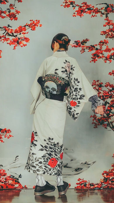 ライブに行く日の着物コーディネート