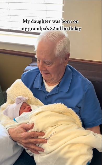 同じ誕生日の祖父と孫