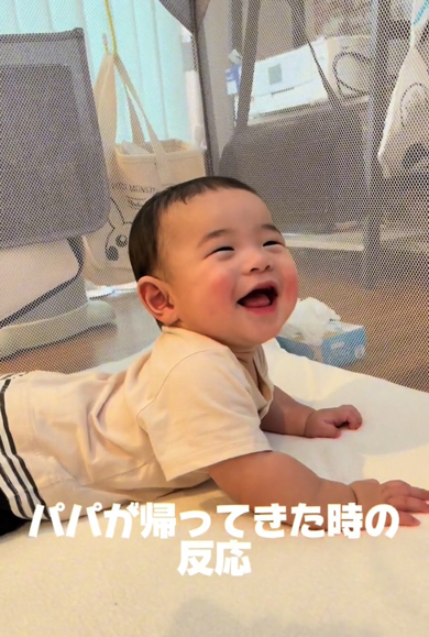 最後は満面の笑顔の赤ちゃん