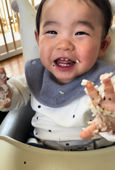 初めてのおにぎり