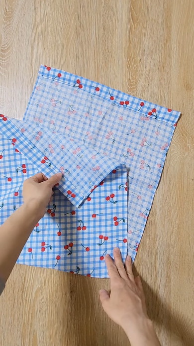 100均の手ぬぐいを学校で使う体操服や上履きを入れる袋にハンドメイド