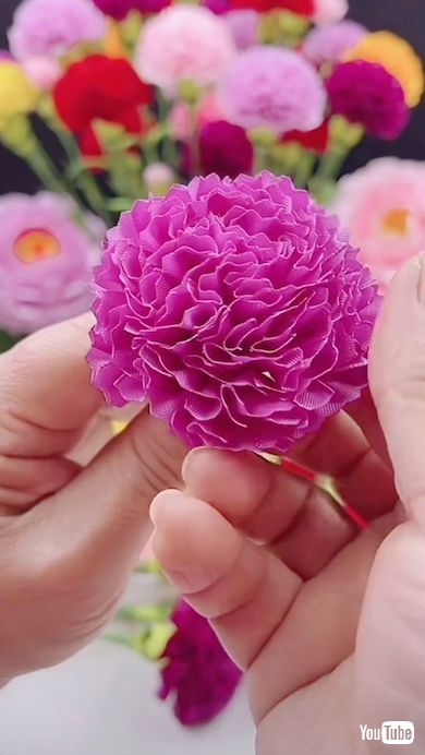 リボンフラワー作り