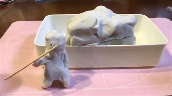 小5の娘が粘土でコマ撮りアニメ