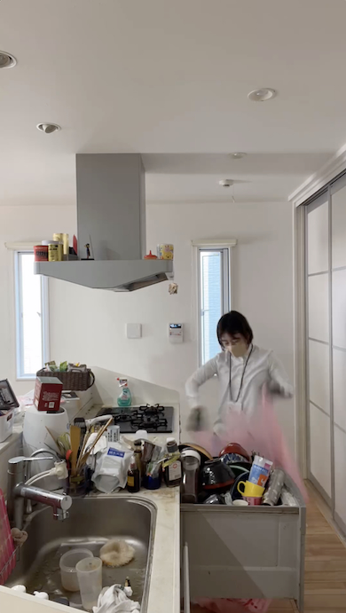 キッチンの片付け