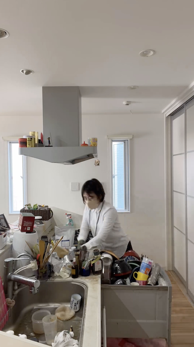 キッチンの片付け