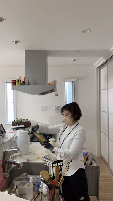 キッチンの片付け