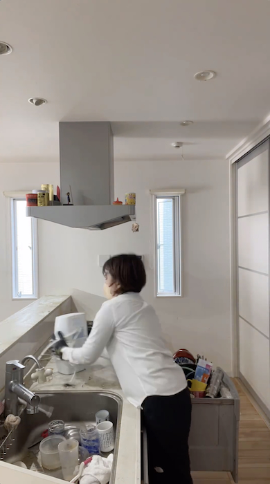 キッチンの片付け