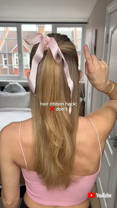 完璧なヘアリボン