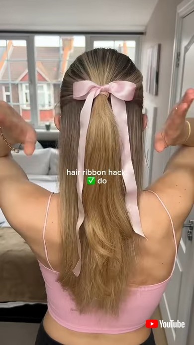 完璧なヘアリボン