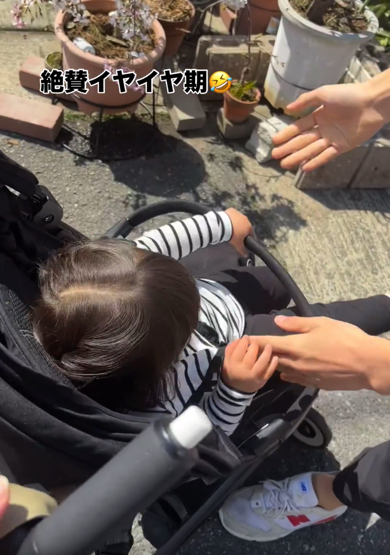 べビーカーに乗せることができました