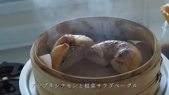 せいろを使った冷凍ベーグル