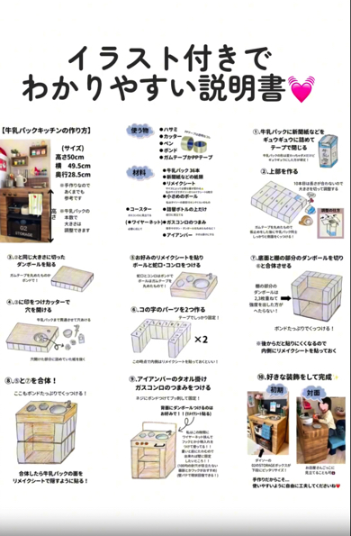 イラスト付きで分かりやすい説明書