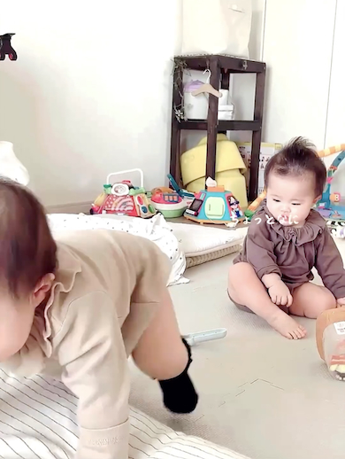 納得いかない咲良ちゃん