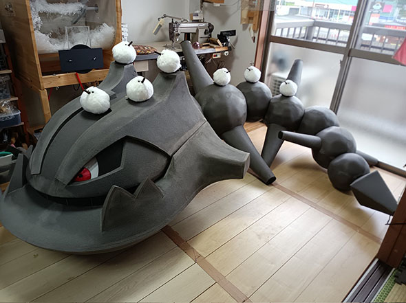 家にハガネールがいる様子