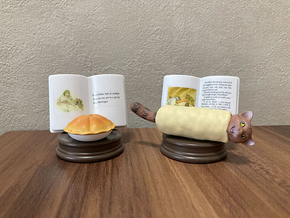 ピーターラビットのガチャ・お父さんとこねこのトムフィギュア